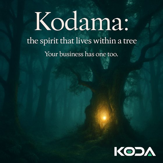 Moody forest quote card