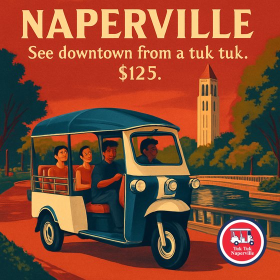 Vintage poster style post for a local tour company