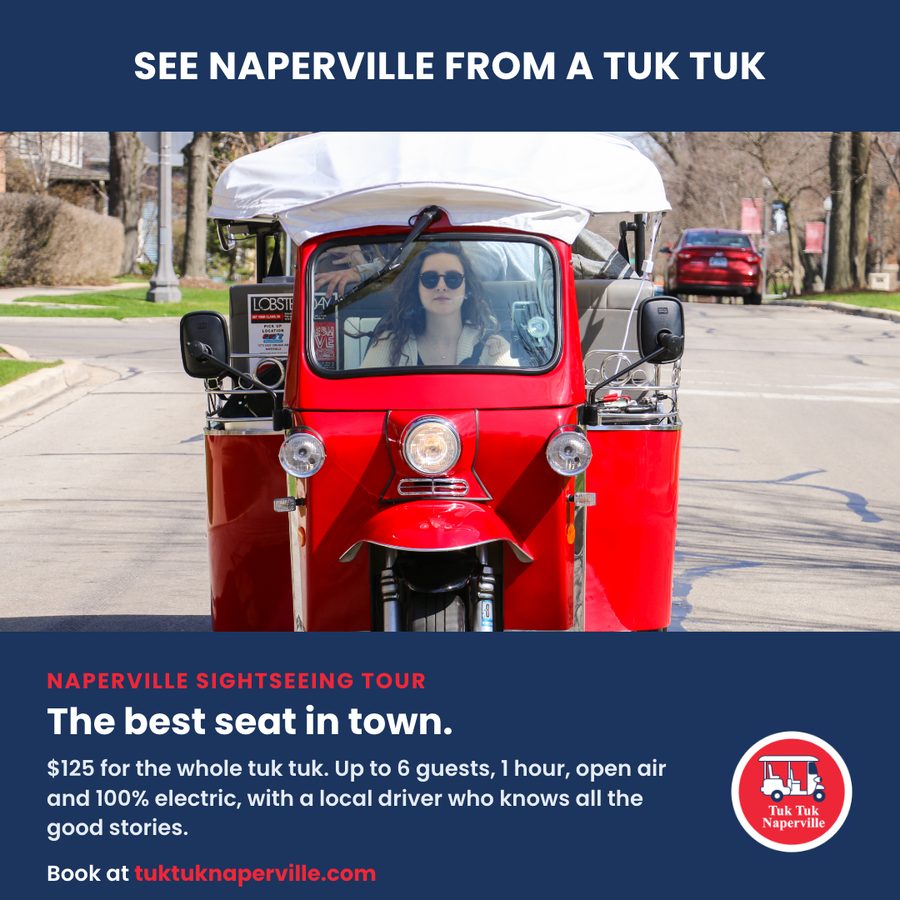 Real photo of a tuk tuk with a guest driving, finished tour post
