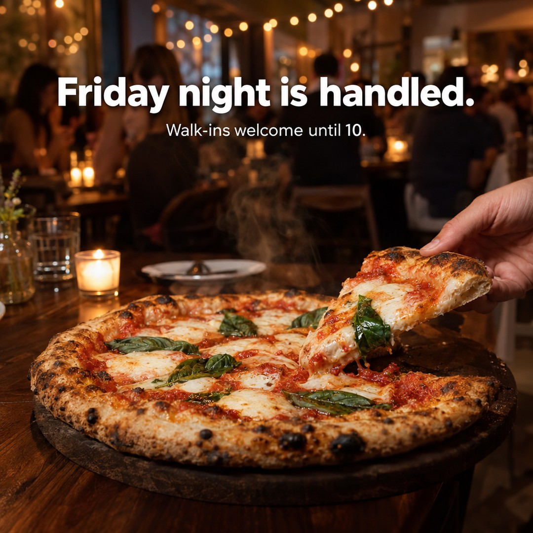 Example post for a restaurant